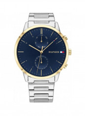 Men's Stainless Steel Quartz Chronograph Wrist Watch With Calendar Display