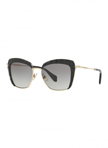 Women's Full Rim Aviator Sunglasses MU52QS-USW/3M1-53