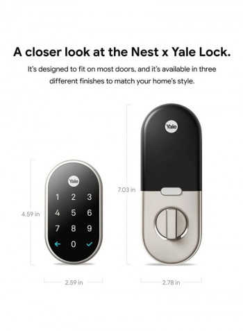 X Yale Smart Lock Security System Black/Silver