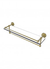 Dottingham Gallery Towel Bar Glass Shelf Clear/Gold 22inch