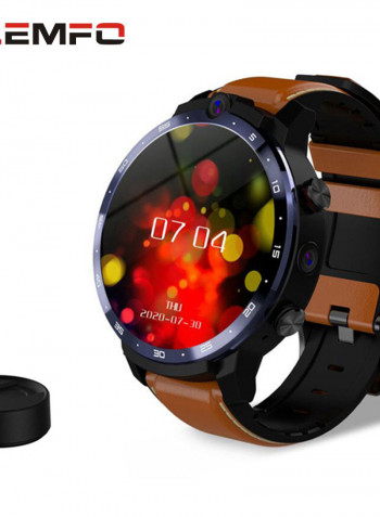 LEM12 Pro 4G LTE Multi-Function Smartwatch For Android/iOS Phones Brown