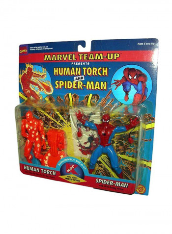 2-Piece Human Torch And Spider-Man Action Figure Set