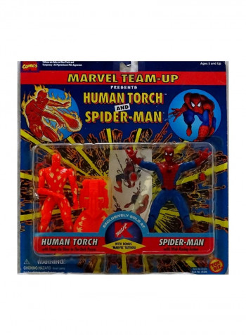 2-Piece Human Torch And Spider-Man Action Figure Set