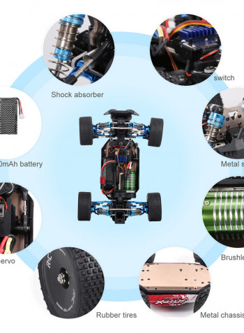 XLF F17 70km/h High Speed Racing Car With 3 Battery 41.5cm