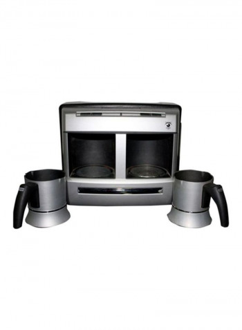 Coffee Machine With Double Pot 1 l 1200 W BKK 2113 Silver