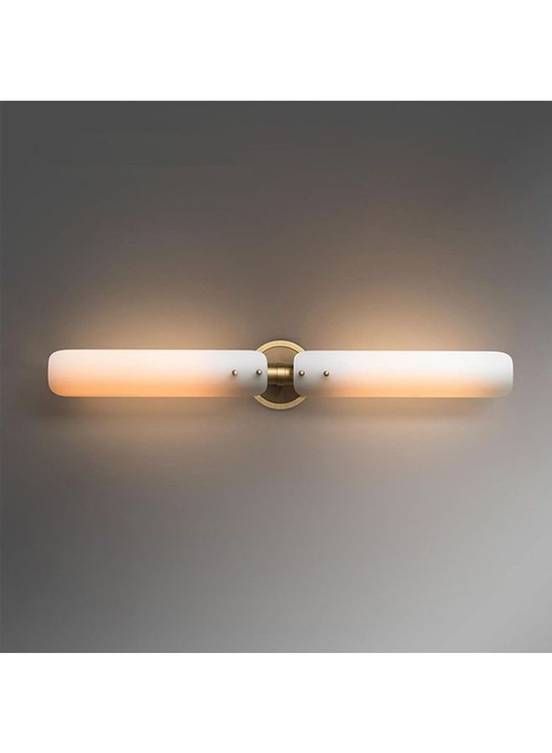 Double Head Mirror Front Light  LED Full Copper Wall Lamp Living Room Aisle Corridor Bedroom Bedside Simple Wall Lamp(Three Color Light) Multicolour