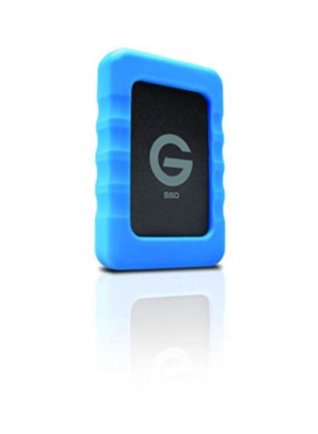 Portable External Solid State Drive 500GB Blue/Black