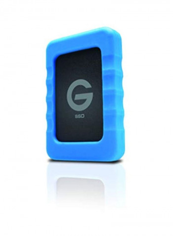 Portable External Solid State Drive 500GB Blue/Black