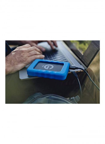 Portable External Solid State Drive 500GB Blue/Black