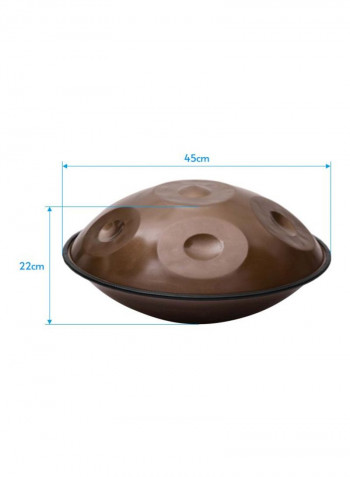 C-Key 6 Notes Hand Pan Hand Drum With Carrying Bag