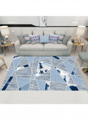 Simple Geometric Pattern Non-Slip Carpet Multicolour 160x230centimeter