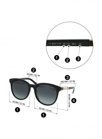 Women's UV-Protection Cat-Eye Sunglasses - Lens Size: 55 mm