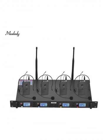 D4-2 Professional 4-Channel UHF Wireless Microphone System