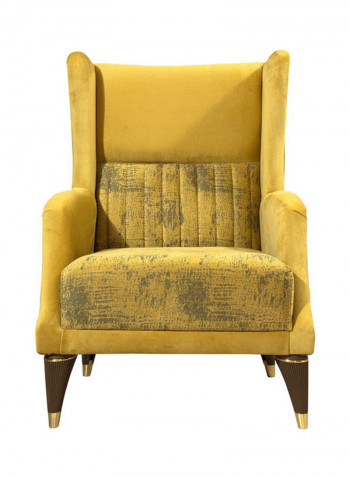 Carmen 1 Seater Fabric Sofa Yellow