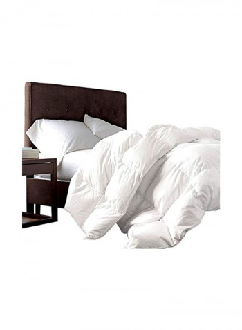 Microfiber All Season Down Comforter White 120x98inch