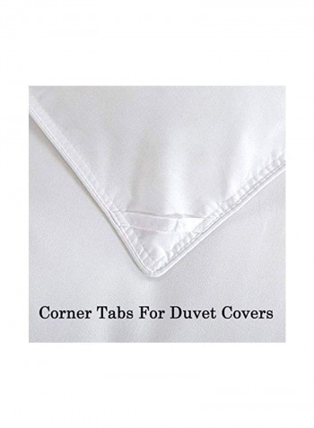 Microfiber All Season Down Comforter White 120x98inch