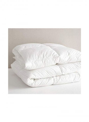 Microfiber All Season Down Comforter White 120x98inch