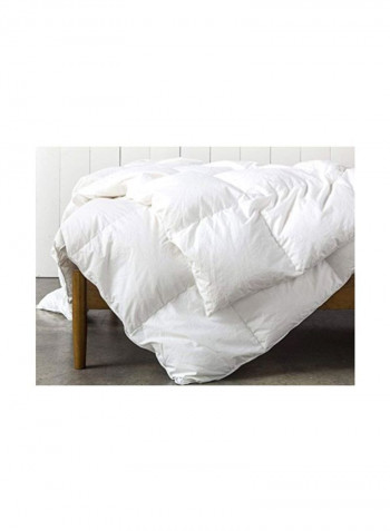 Microfiber All Season Down Comforter White 120x98inch