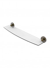 Prestige Skyline Collection Glass Shelf Clear/Gold 24inch
