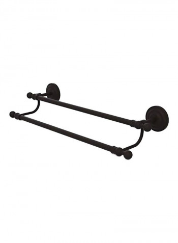 Que New Collection Double Towel Bar Black 30inch