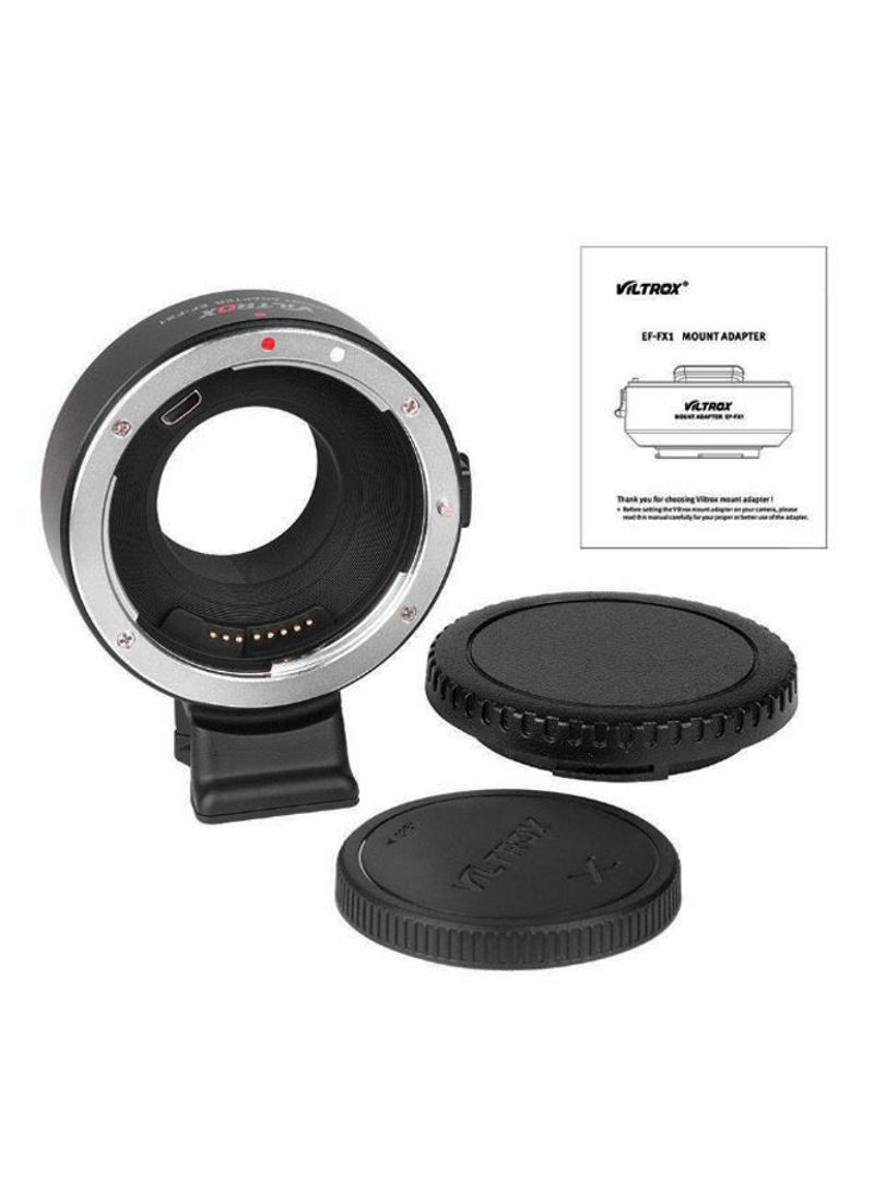 Ef-Fx1 Auto Focus Lens Mount Adapter Black/Silver