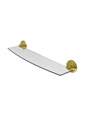 Prestige Que New Collection Glass Shelf Clear/Gold 24inch