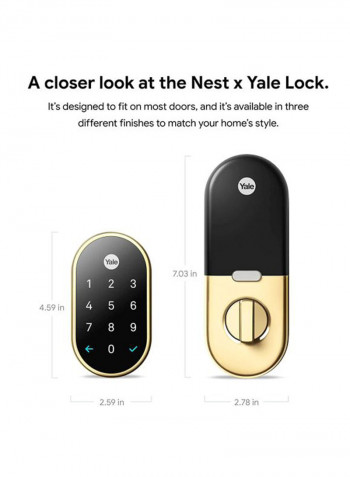 Yale Smart Lock Black/Gold