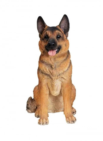 German Shepherd Collectible Figurine Beige/Black 19x22x12inch