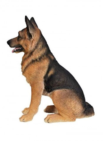 German Shepherd Collectible Figurine Beige/Black 19x22x12inch