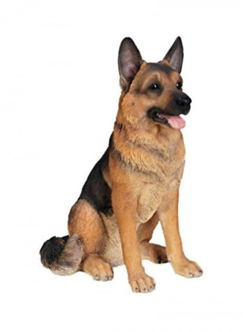 German Shepherd Collectible Figurine Beige/Black 19x22x12inch