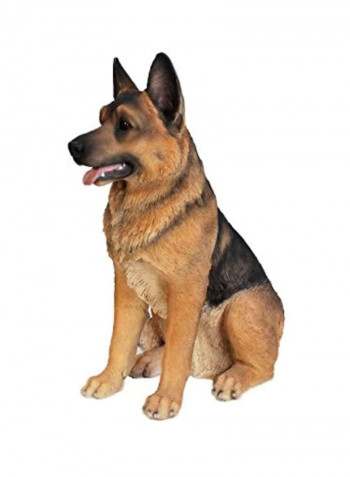 German Shepherd Collectible Figurine Beige/Black 19x22x12inch