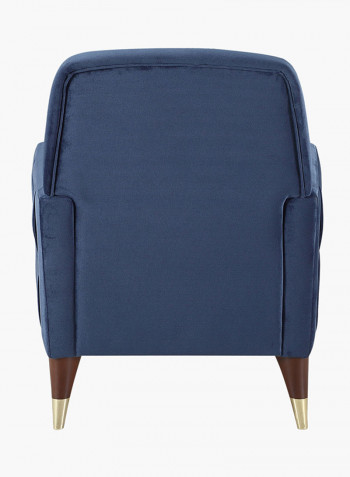 Tufted Sofa Blue/Brown/Gold