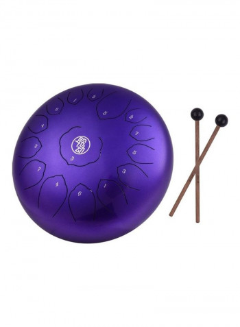 Metal Tongue Drum With Drumsticks