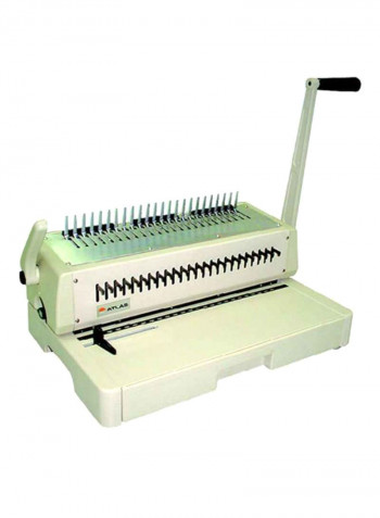 Plastic Comb Binding Machine White