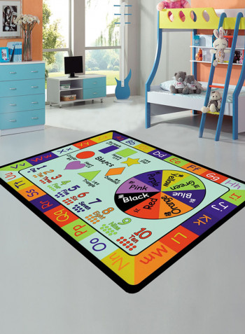 Printed Anti-Skidding Mat Multicolour 140x230centimeter