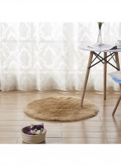 Round Shape Thick Comfy Rug Brown 110centimeter reviews Round Shape Thick Comfy Rug Brown 110centimeter