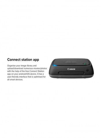 Connection Station With CS-RC1 Remote 22.86x15.24x7.62cm Black