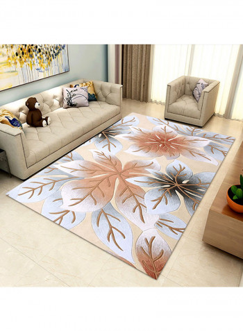 3D Floral Patten Anti-Skid Carpet Multicolour 160x230centimeter