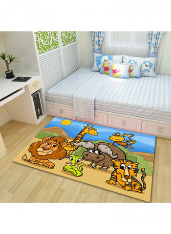 Animal Printed Living Room Carpet Multicolour 160x230centimeter
