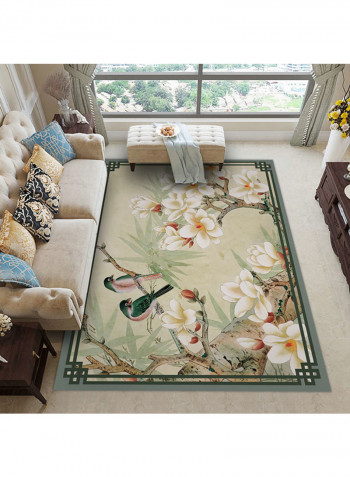 Nature Printed Anti-Skid Carpet Multicolour 160x230centimeter