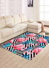 Flamingo Pattern Modern Style Carpet Multicolour 160x230centimeter