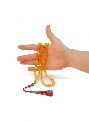 Light Yellow Natural Transparent Amber Prayer Beads Misbaha