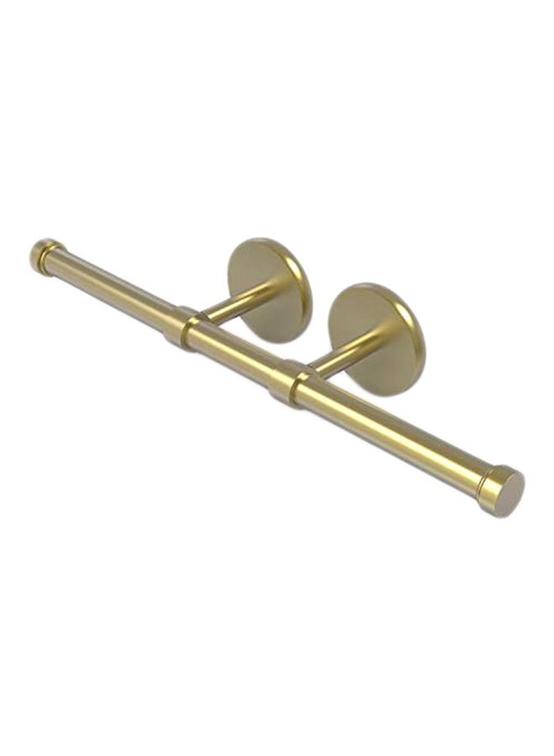 Prestige Skyline Collection Double Post Toilet Paper Holder Gold 14.9x2.7x3.6inch
