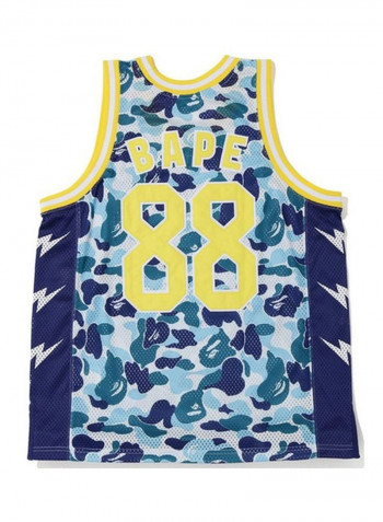 Printed Basketball Vest Multicolour