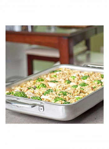 Stainless Steel Baking Pan Silver 9x13inch