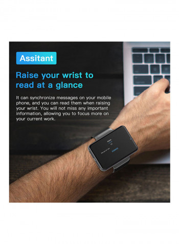 TICWRIS 2.4 Inch Smart Watch Black