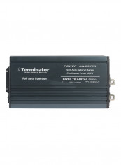 DC-AC Power Inverter With Auto Battery Charger Black