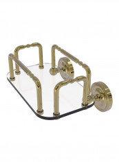 Prestige Wall Mounted Towel Holder Gold/Clear 10.2x7.5x3inch