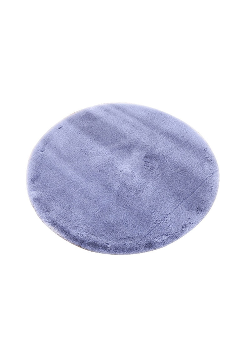 European Style Round Shaped Rug Blue 40x60centimeter