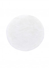 European Style Round Shaped Rug White 40x60centimeter